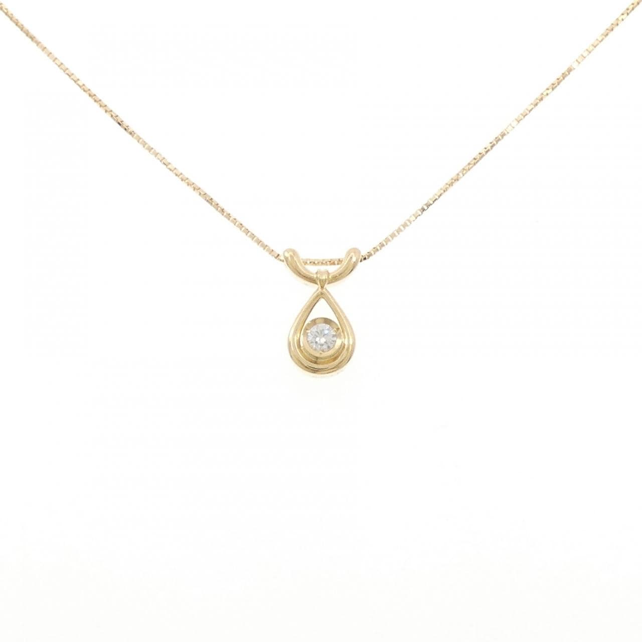 K18YG ダイヤモンド ネックレス 0.10CT