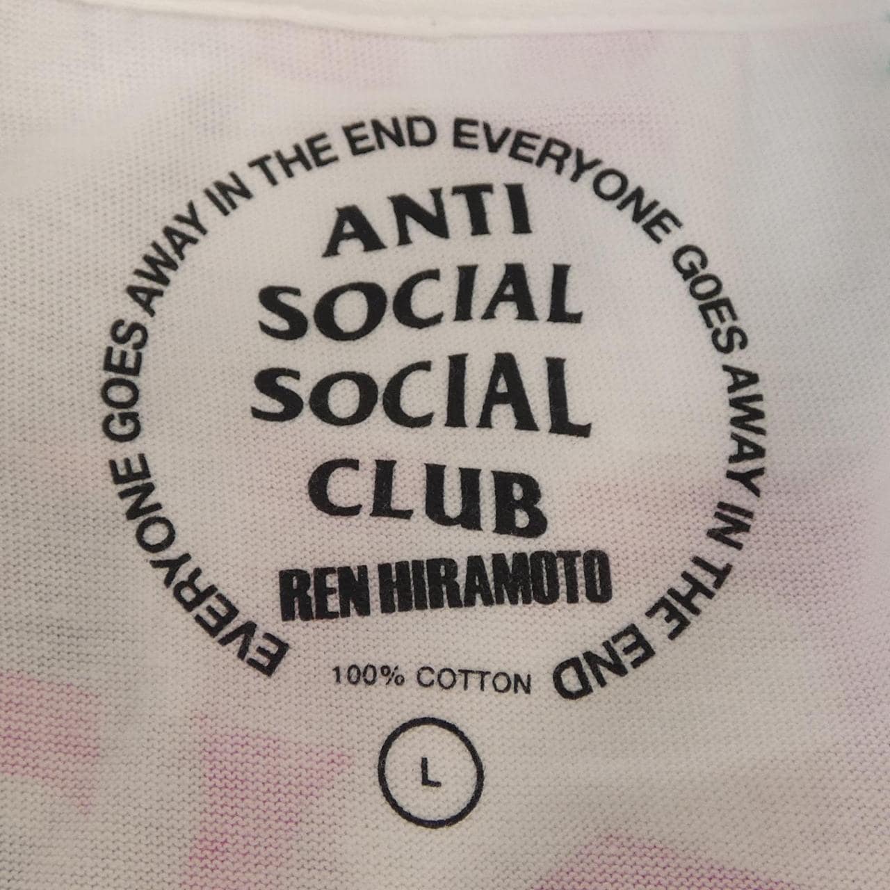 アンチソーシャルソーシャルクラブ ANTI SOCIAL SOCIAL CLUB REN HIRAMOTO Tシャツ
