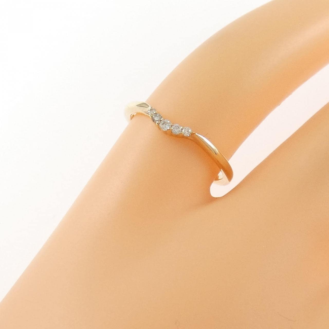 アガット ダイヤモンド リング 0.03CT