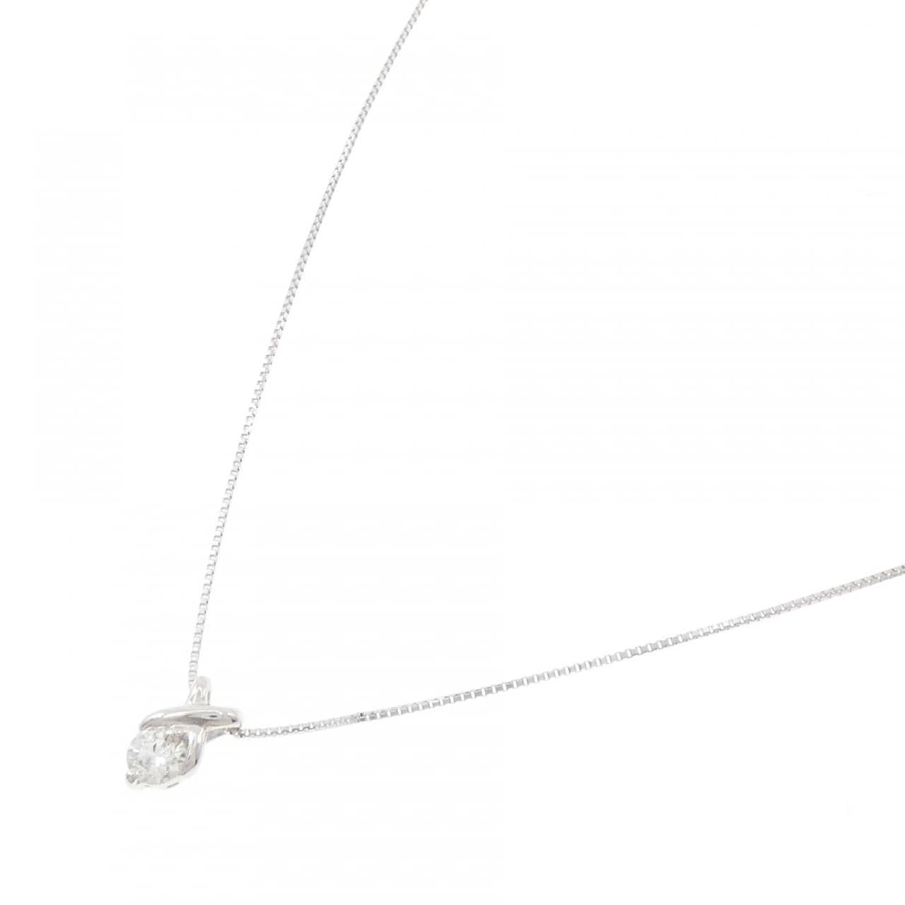 K18WG ダイヤモンド ネックレス 0.167CT