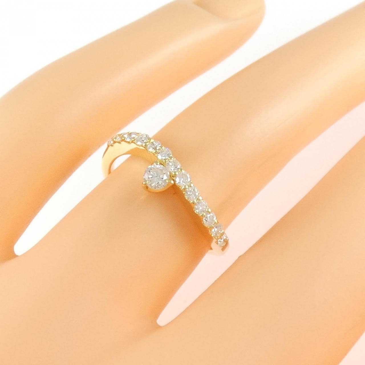 K18YG ダイヤモンド リング 0.35CT