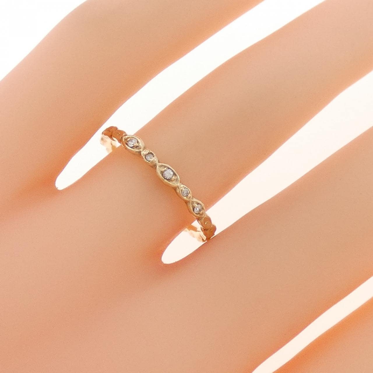 アガット ダイヤモンド リング 0.02CT