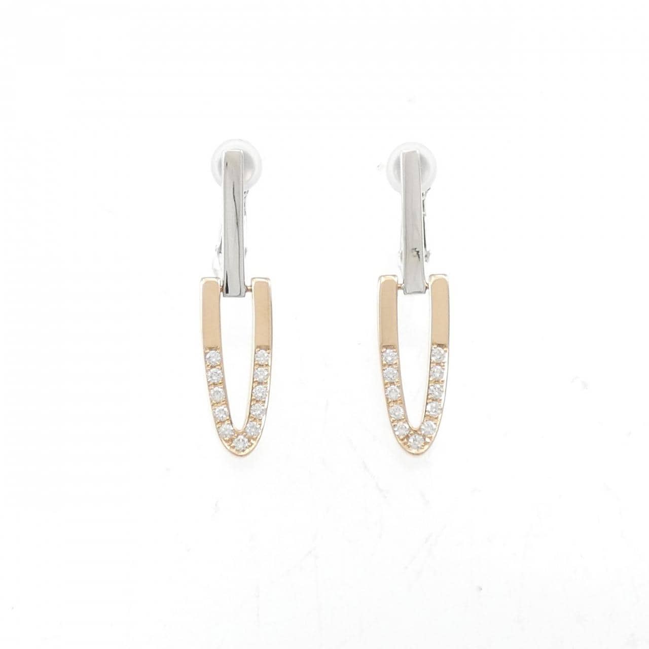 PT/K14WG/750PG Diamond Earrings 0.28CT