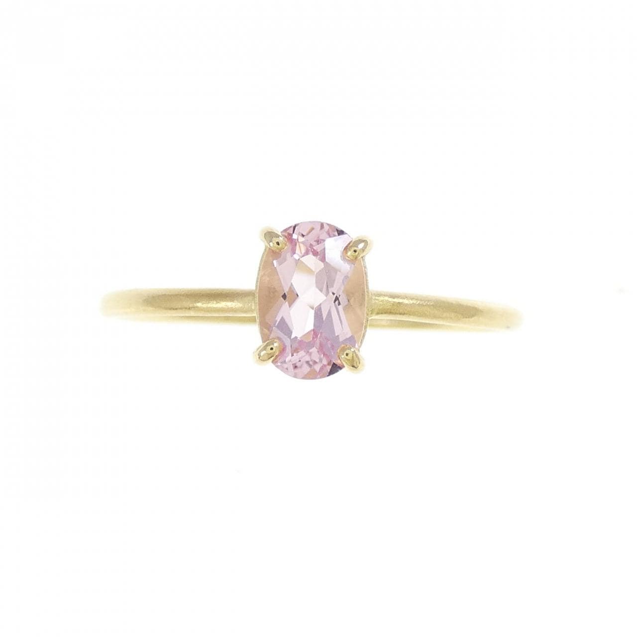 K18YG モルガナイト リング 0.48CT