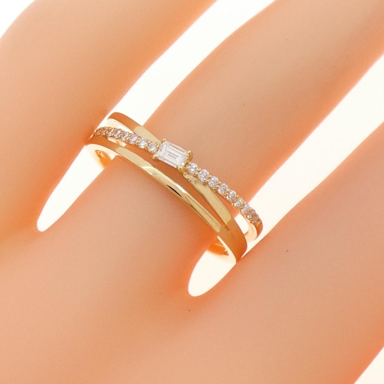 【新品】K18YG ダイヤモンド リング 0.15CT