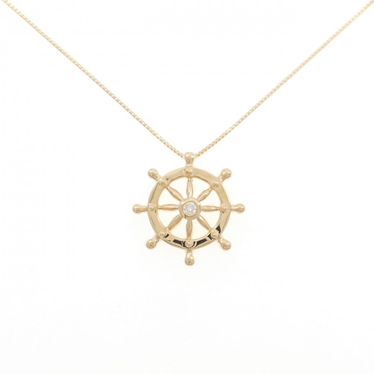 K18YG ダイヤモンド ネックレス 0.04CT