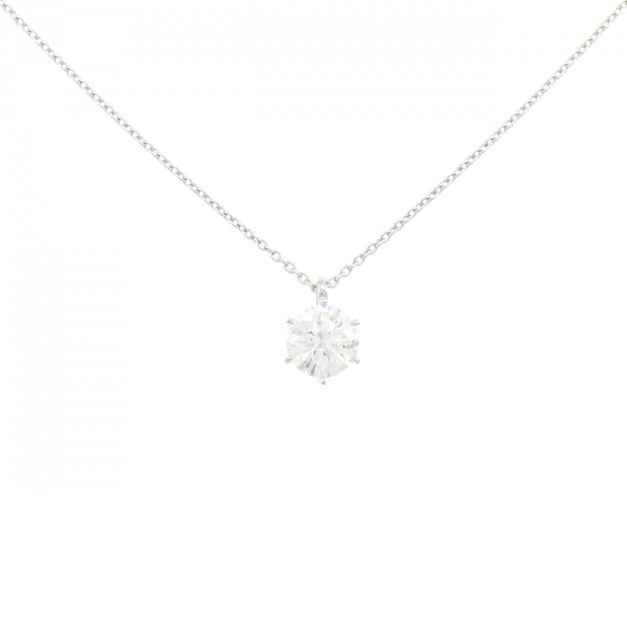 【リメイク】PT900/PT850 ダイヤモンド ネックレス 1.111CT G SI2 VG