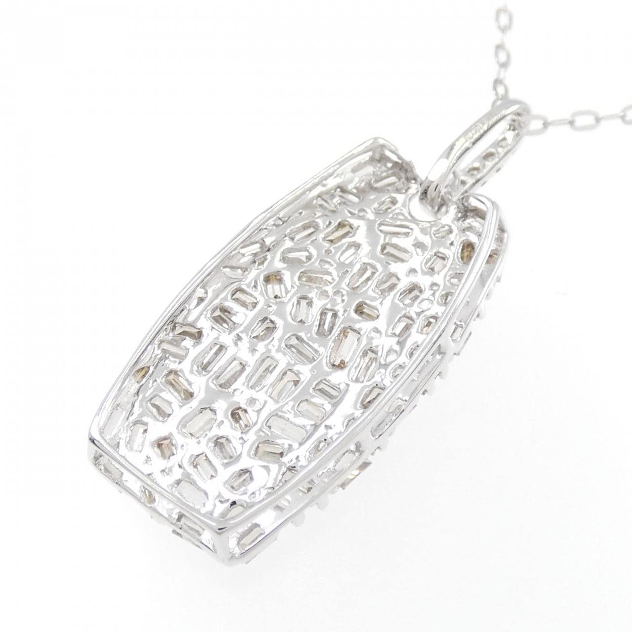 K18WG ダイヤモンド ネックレス 0.80CT