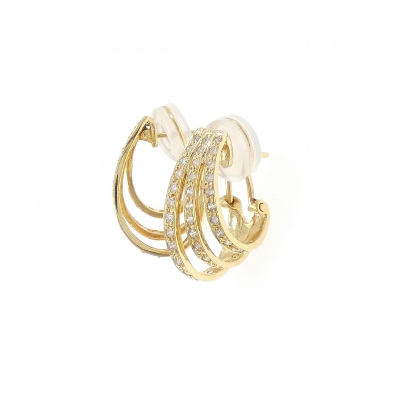 K18YG ダイヤモンド ピアス/イヤリング 0.85CT