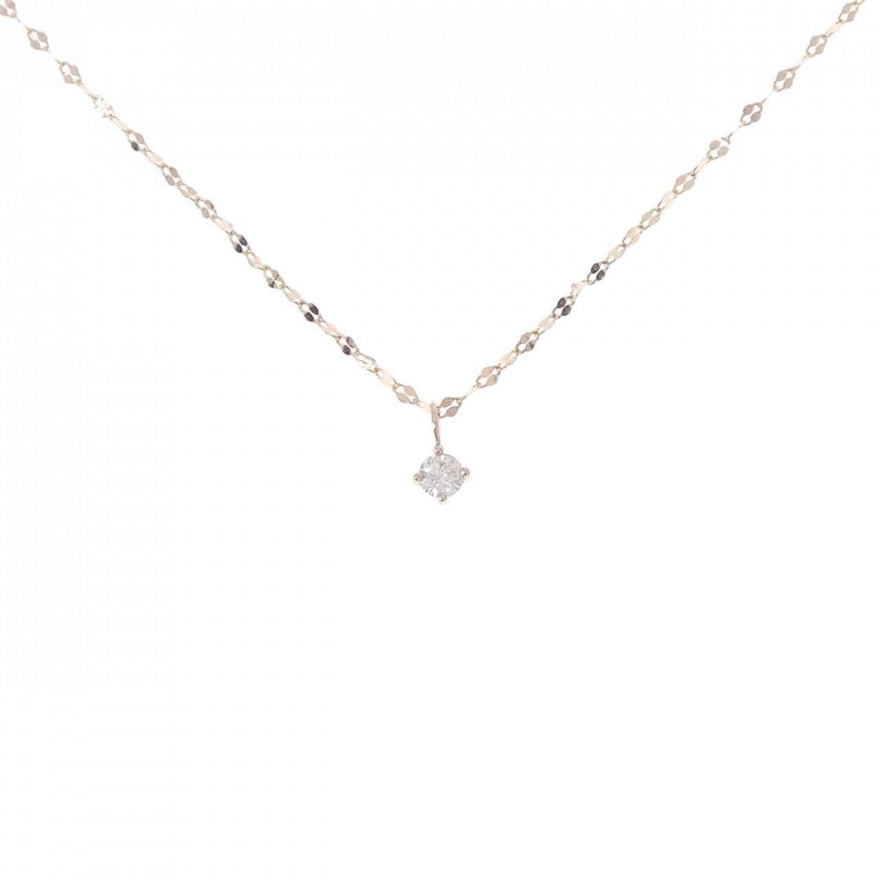 K18PG ダイヤモンド ネックレス 0.12CT