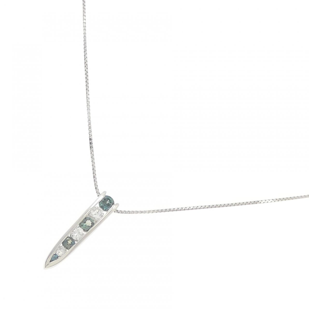 PT900/PT850 アレキサンドライト ネックレス 0.37CT