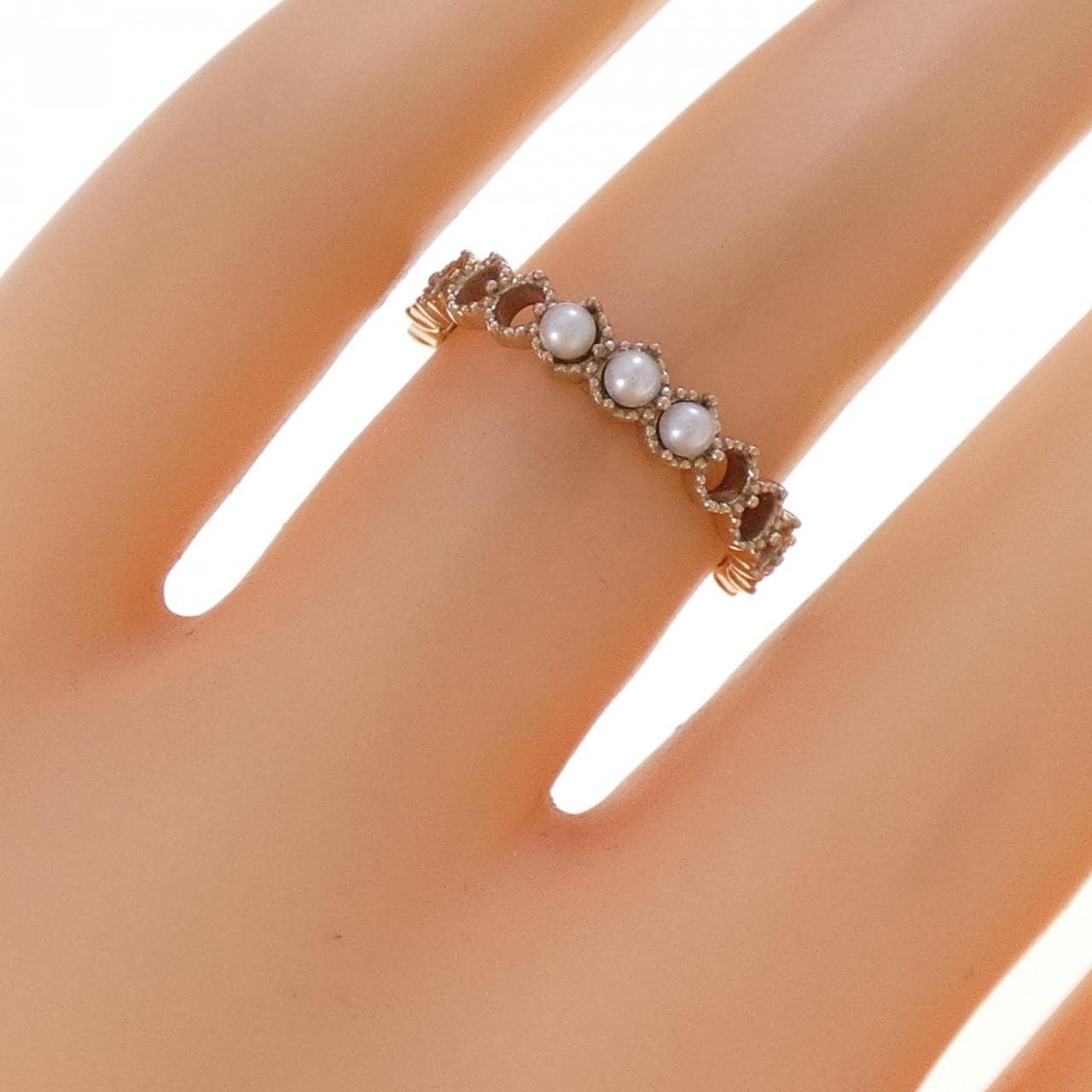 サマンサティアラ 淡水パール リング