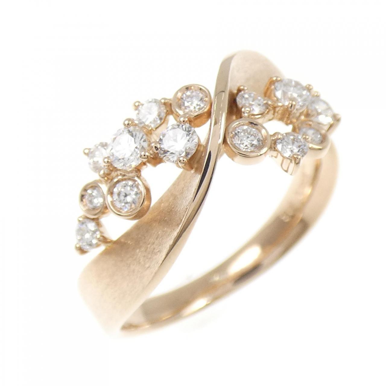 K18PG ダイヤモンド リング 0.41CT