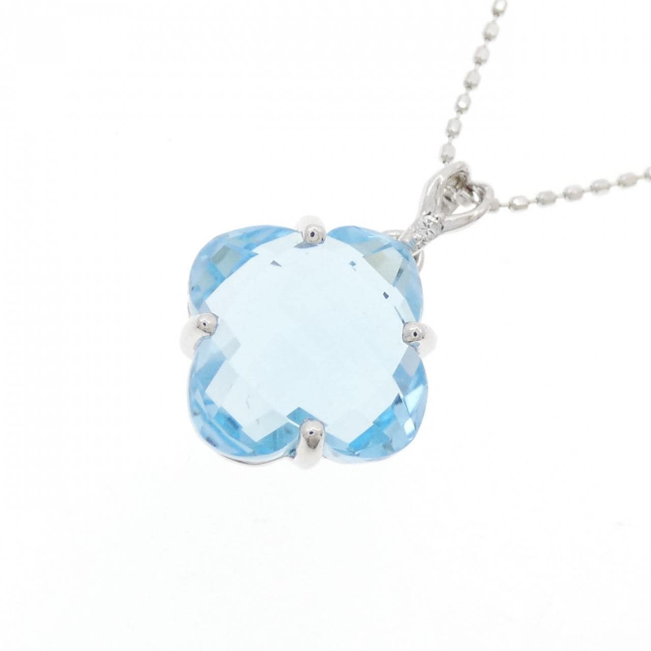 K10WG ブルートパーズ ネックレス