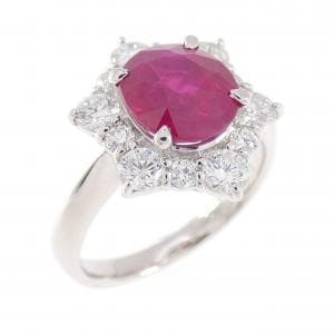 PT900 ルビー リング 2.07CT