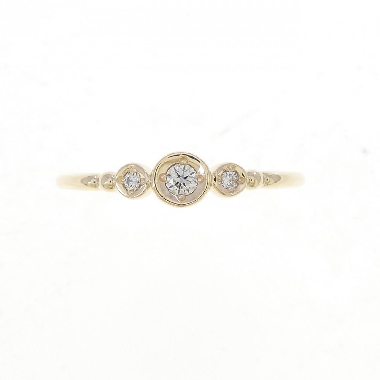 K10YG ダイヤモンド リング 0.05CT