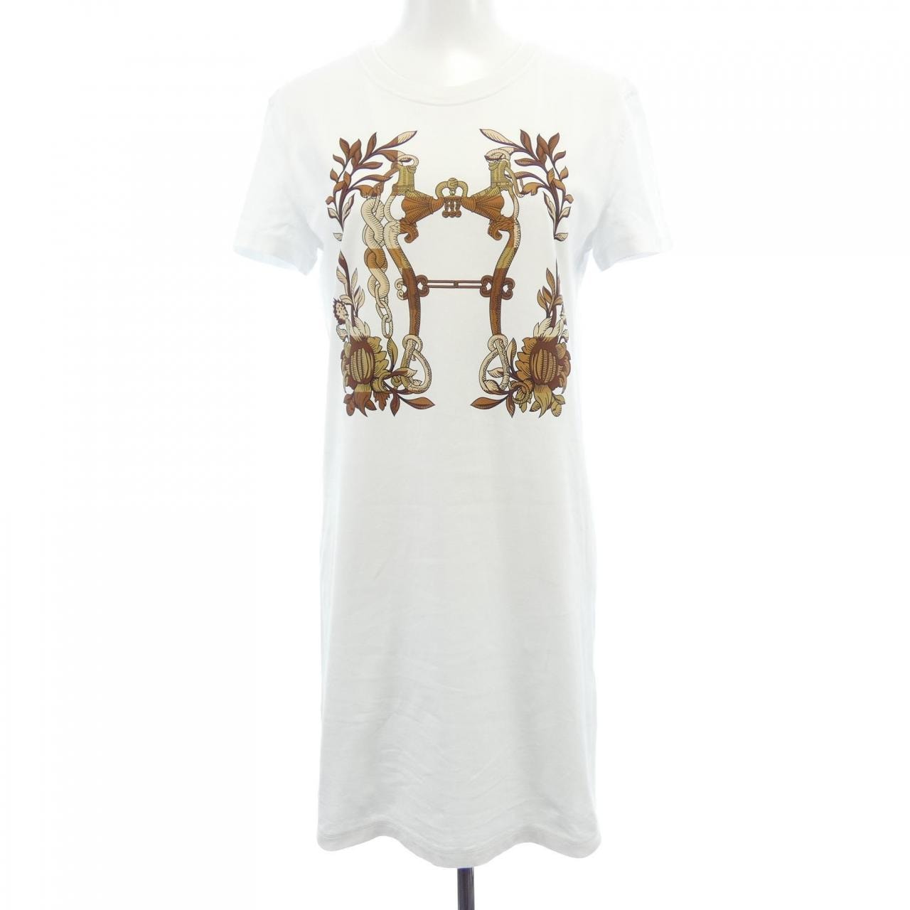 エルメス HERMES CARTOUCHE　デッラ･カヴァッレリア 4E4530DA カットワンピース