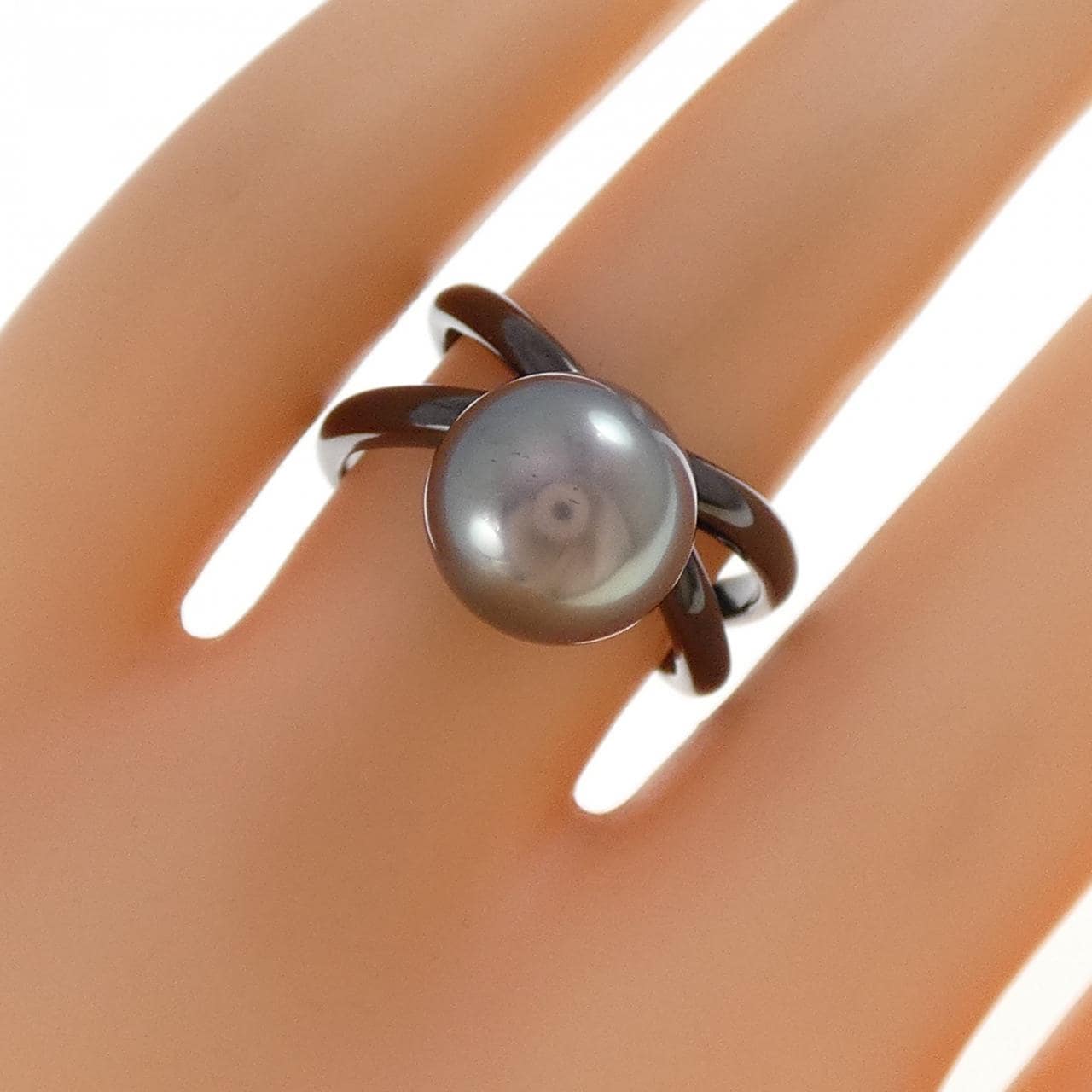 ミキモト 黒蝶パール リング 10.1mm