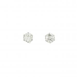 PT900 ソリティア ダイヤモンド ピアス 0.30CT