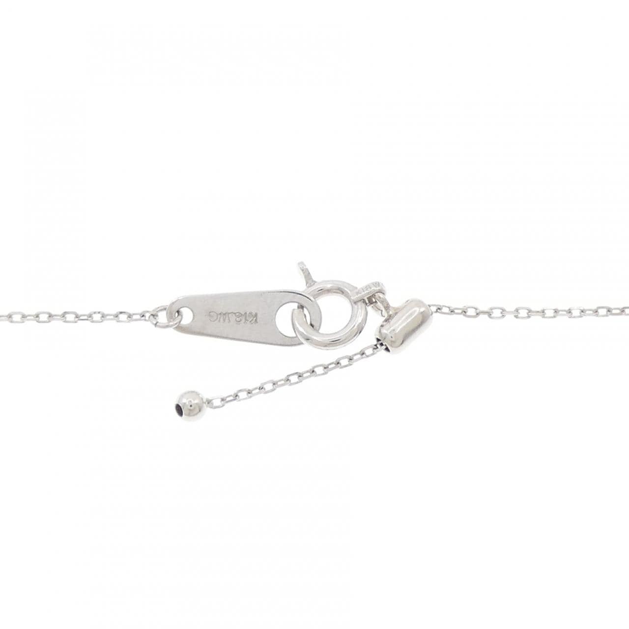 K18WG ダイヤモンド ネックレス 0.65CT