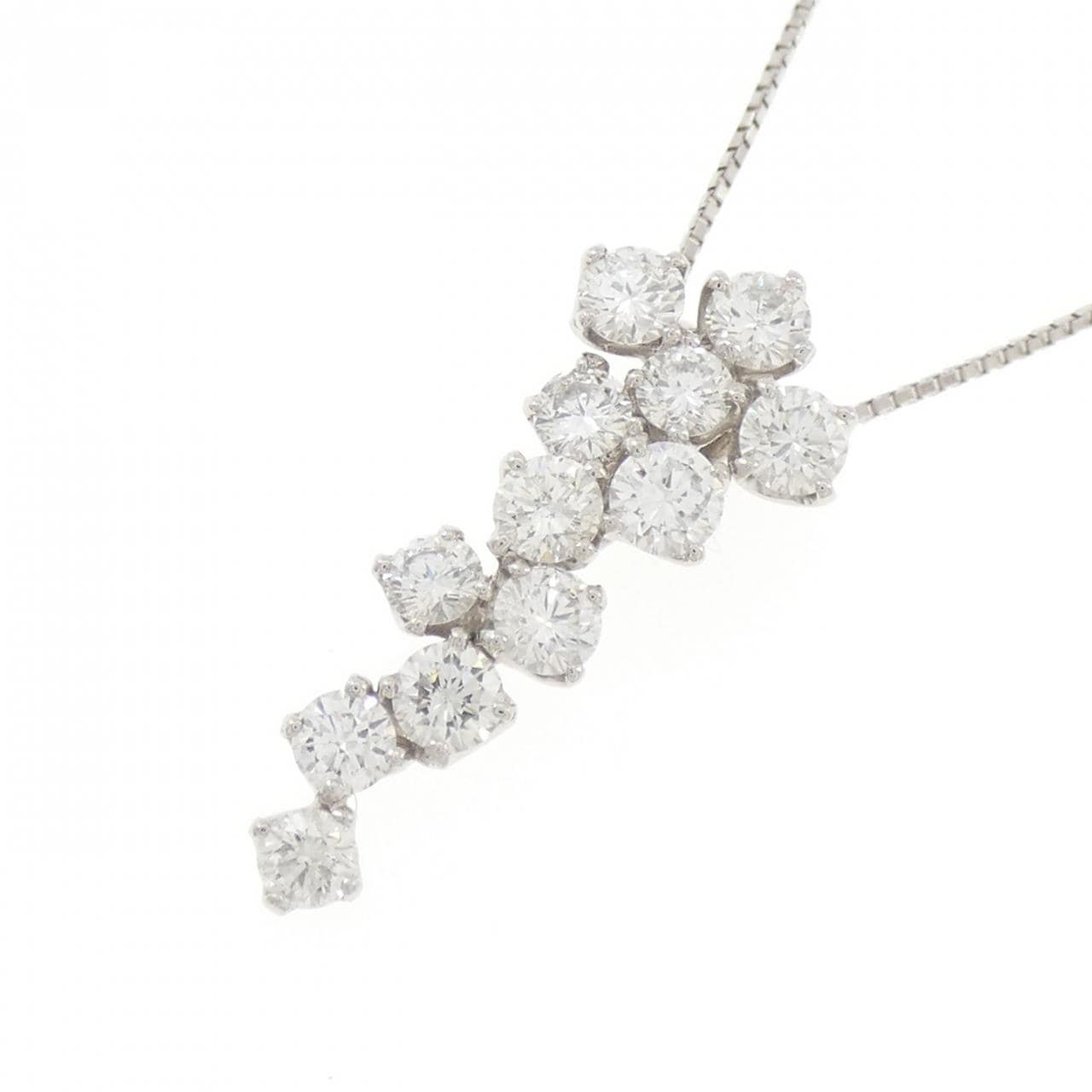 PT900/PT850 ダイヤモンド ネックレス 2.000CT