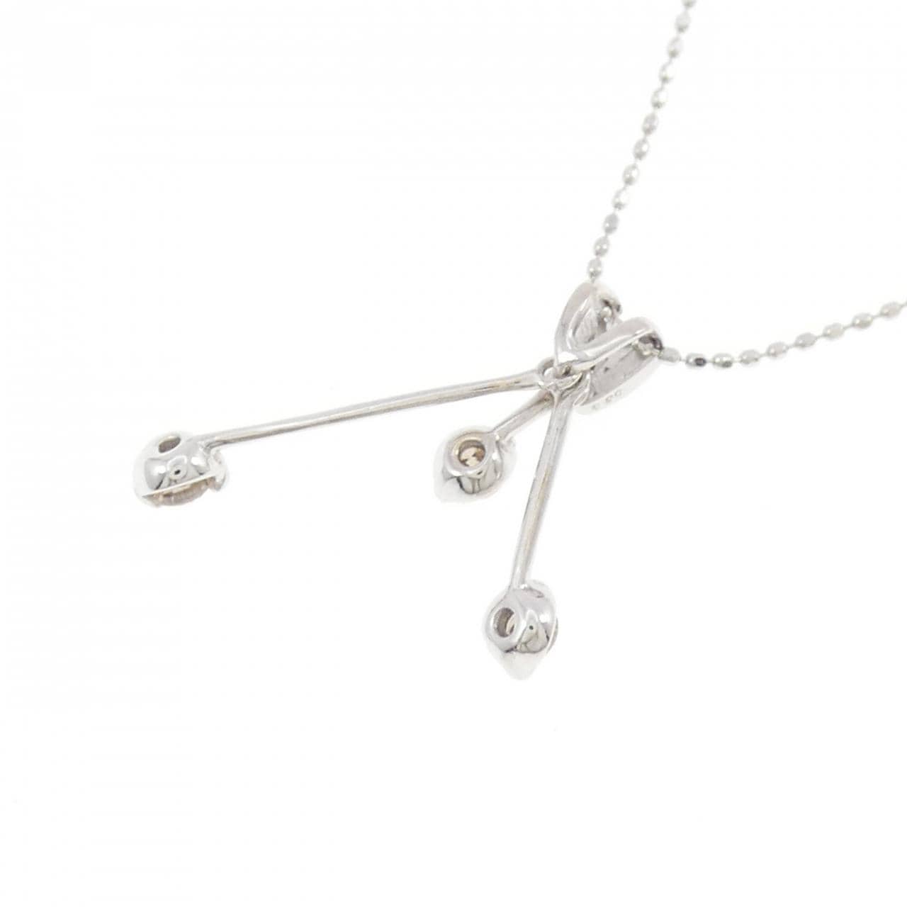 K18WG ダイヤモンド ネックレス 0.30CT