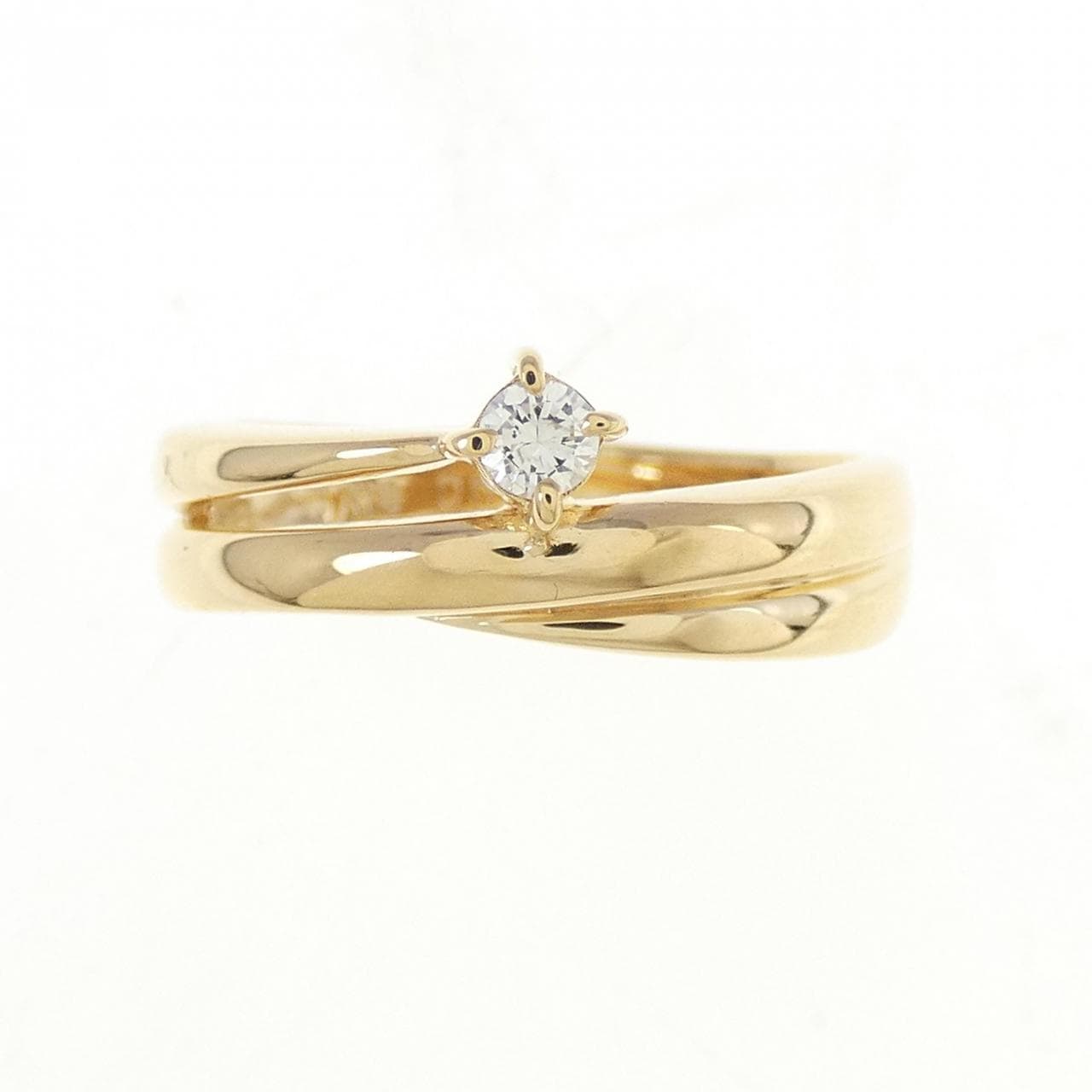 K18YG ダイヤモンド リング 0.07CT