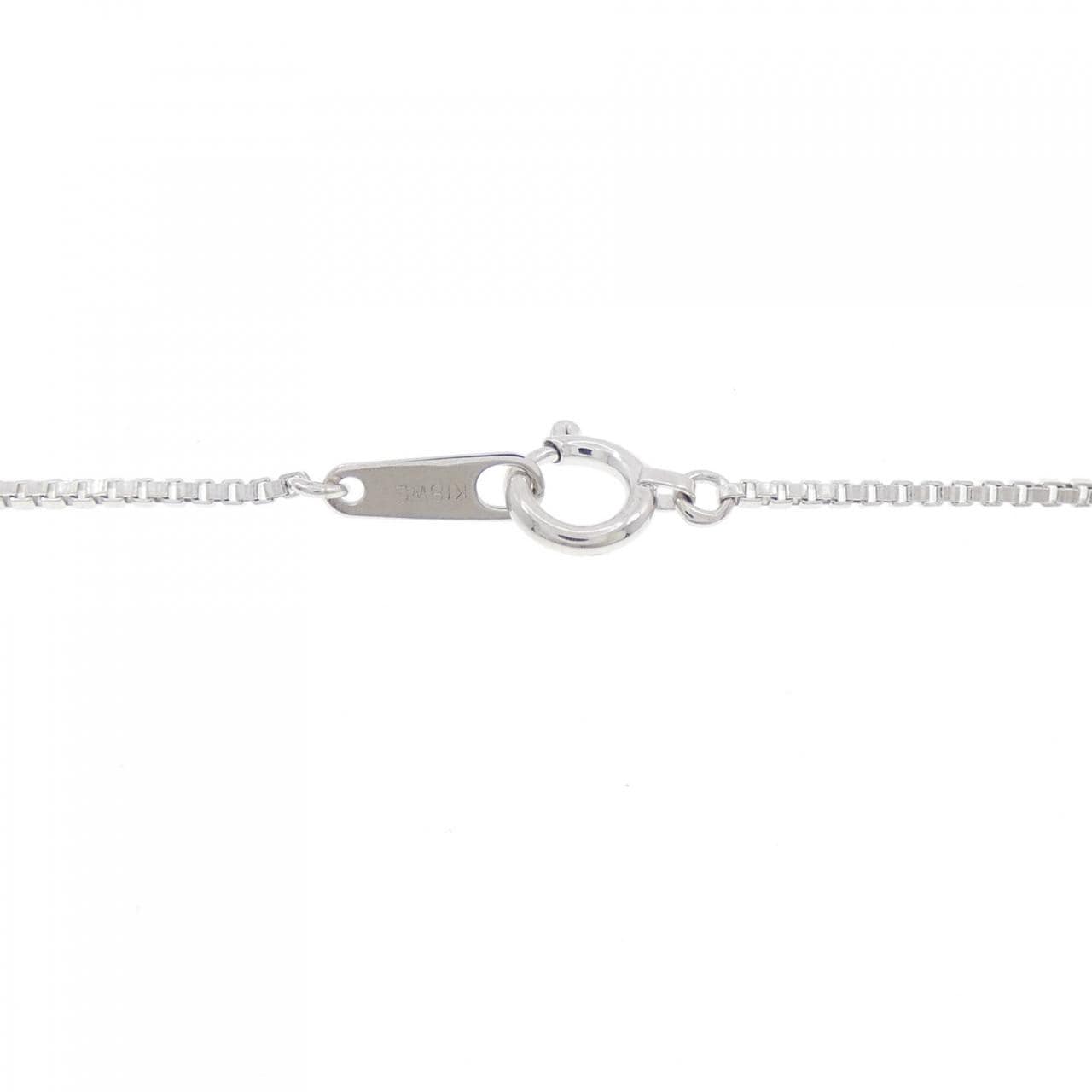 K18WG ダイヤモンド ネックレス 0.10CT