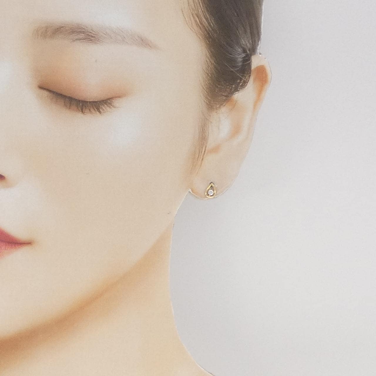 【リメイク】K18YG ダイヤモンド ピアス 0.10CT