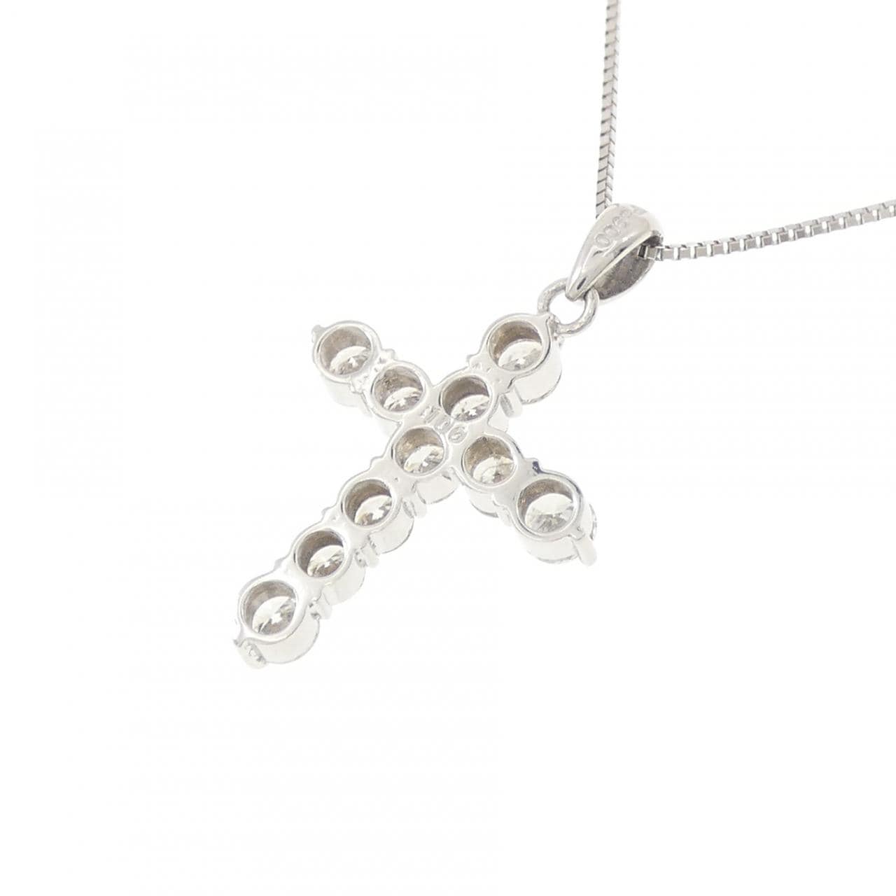 PT900/PT850 クロス ダイヤモンド ネックレス 1.00CT