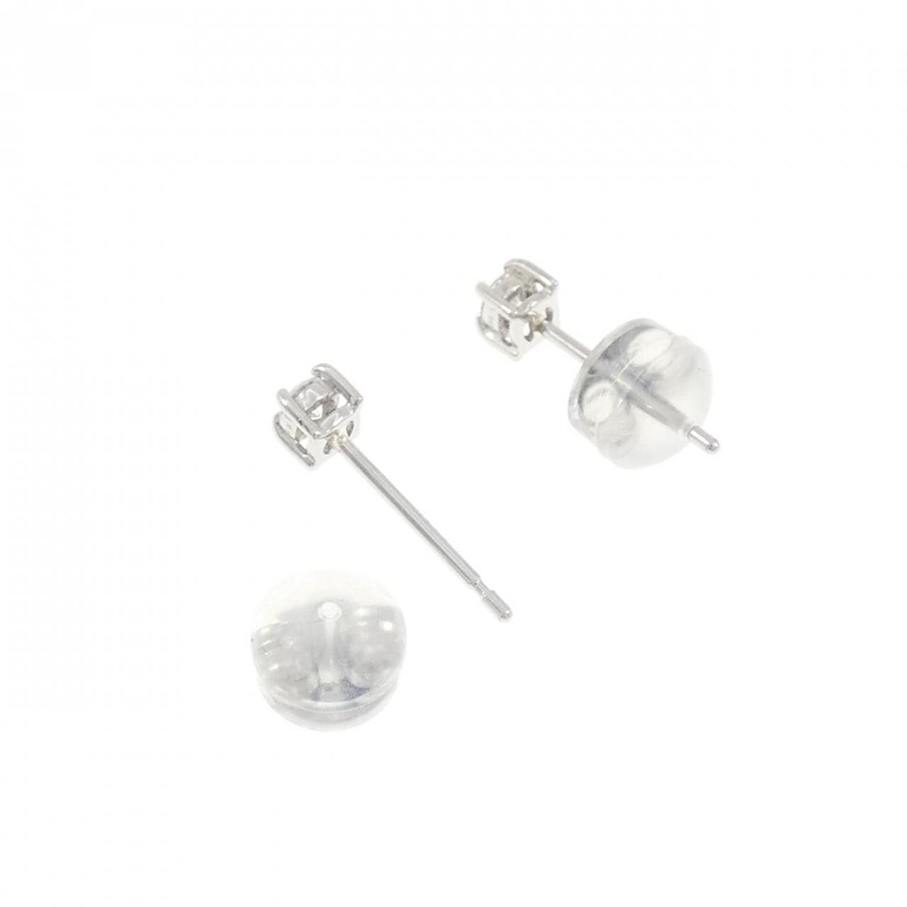 【リメイク】PT900 ダイヤモンド ピアス 0.10CT