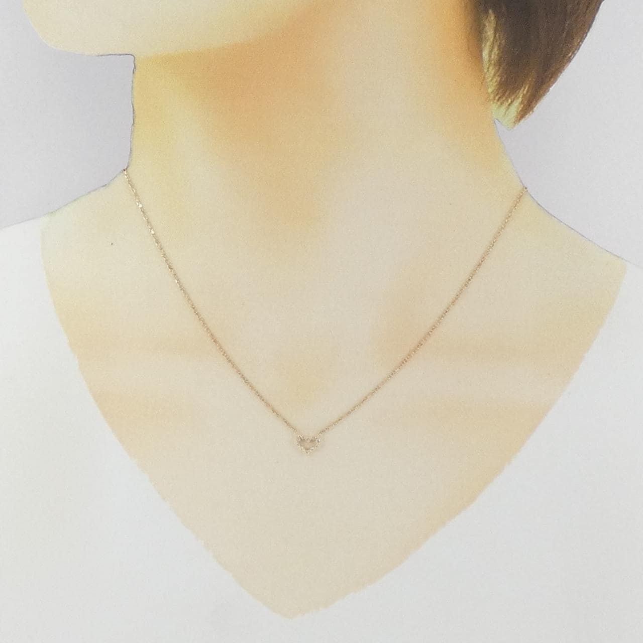 アガット ダイヤモンド ネックレス 0.06CT