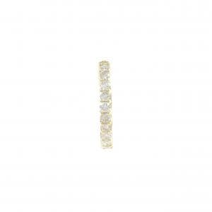 K18YG ダイヤモンド フープ ピアス 0.20CT 片耳