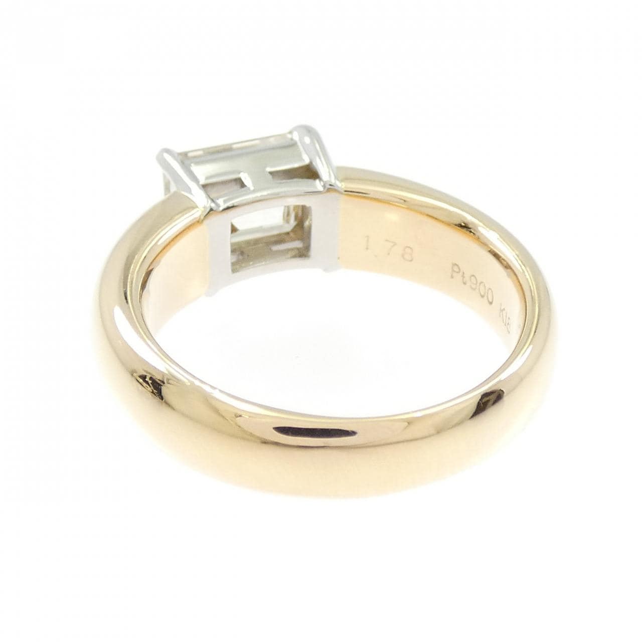 K18YG/PT900 ダイヤモンド リング 1.78CT