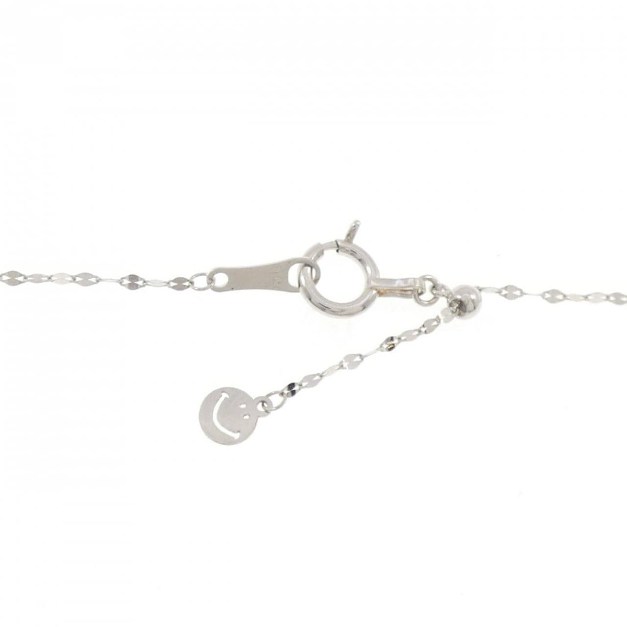 PT950 スマイル ダイヤモンド ネックレス 0.15CT
