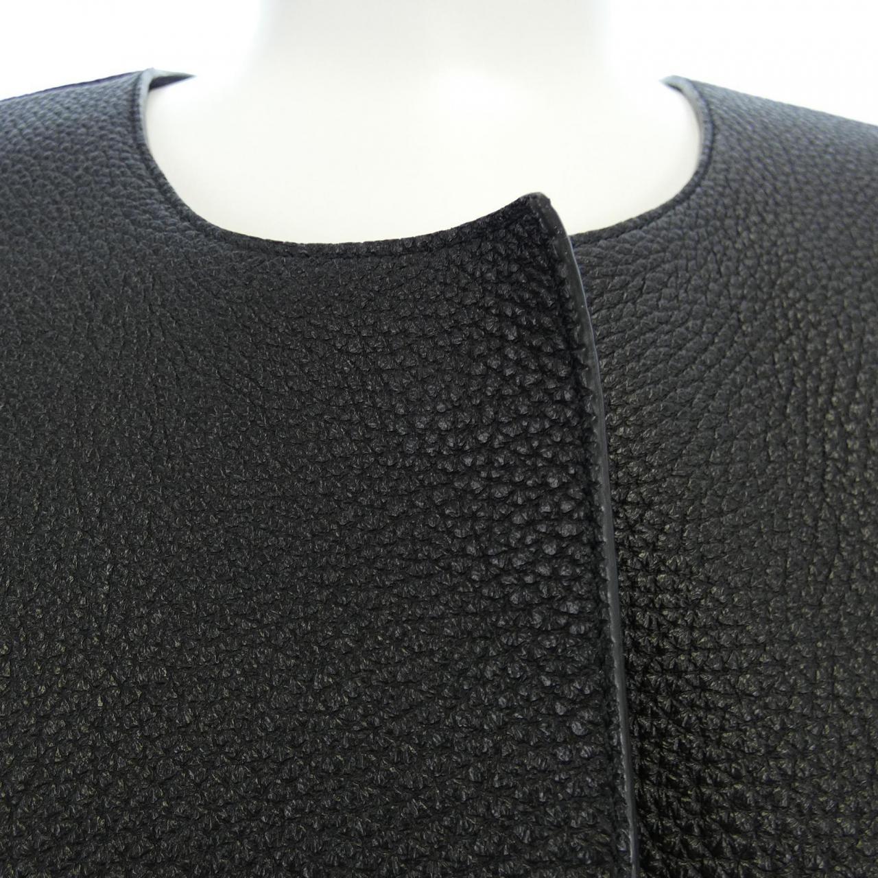 HERMES HERMES Leather Vest