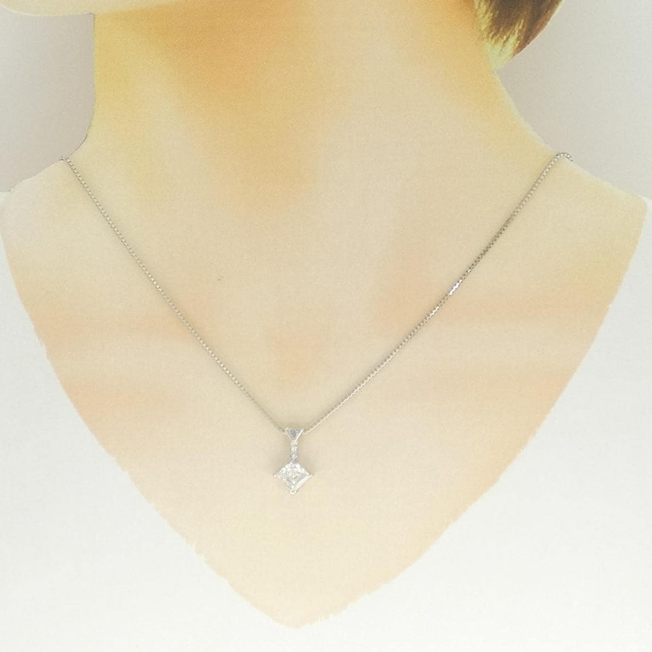 PT900/PT850 ダイヤモンド ネックレス 1.038CT