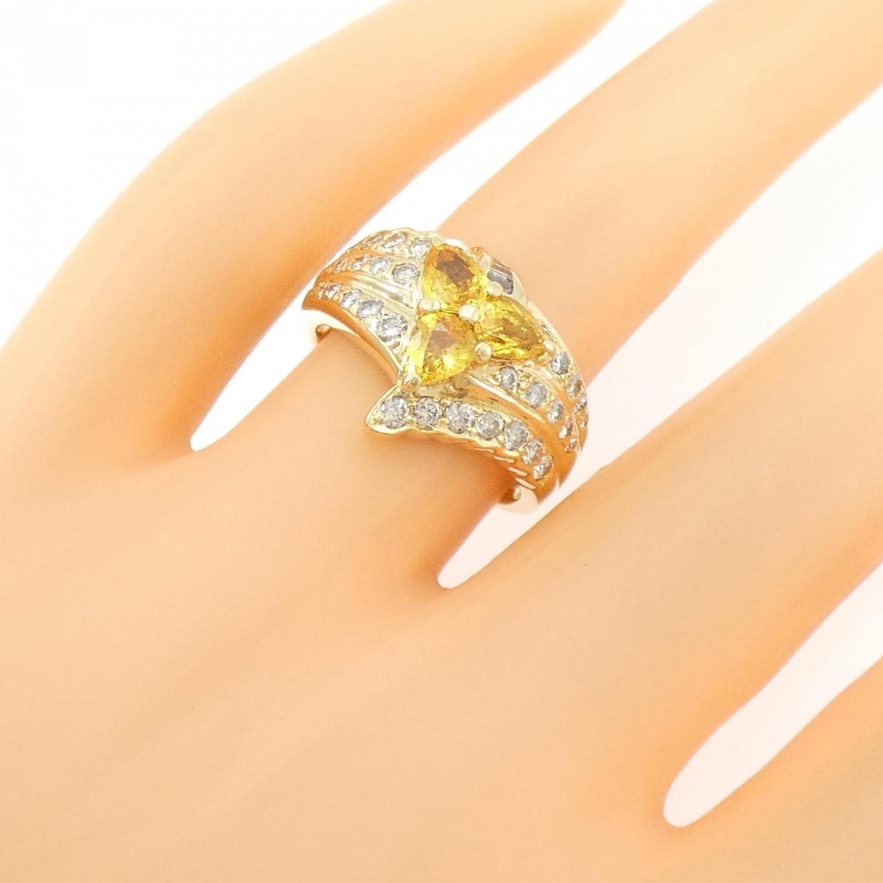 K18YG サファイヤ リング 1.05CT