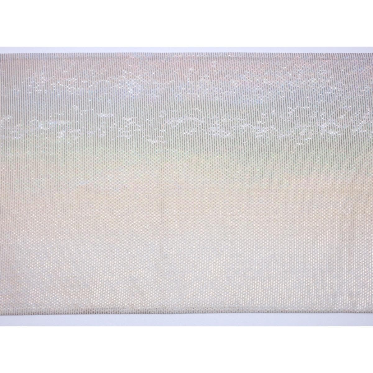 夏袋帯　絽織　引箔