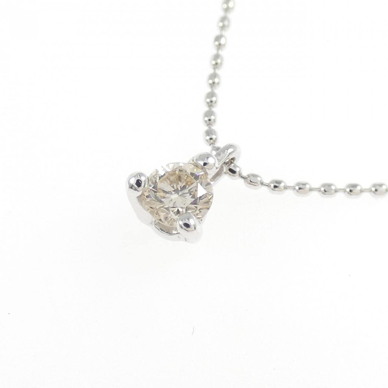 K18WG ダイヤモンド ネックレス 0.15CT