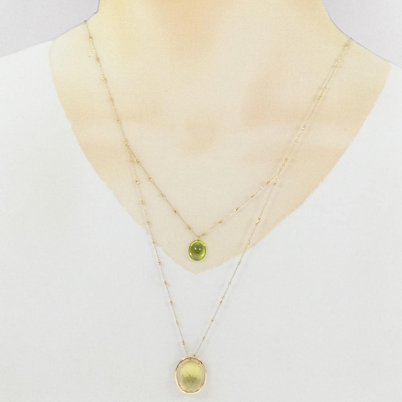 K18YG カラーストーン ネックレス