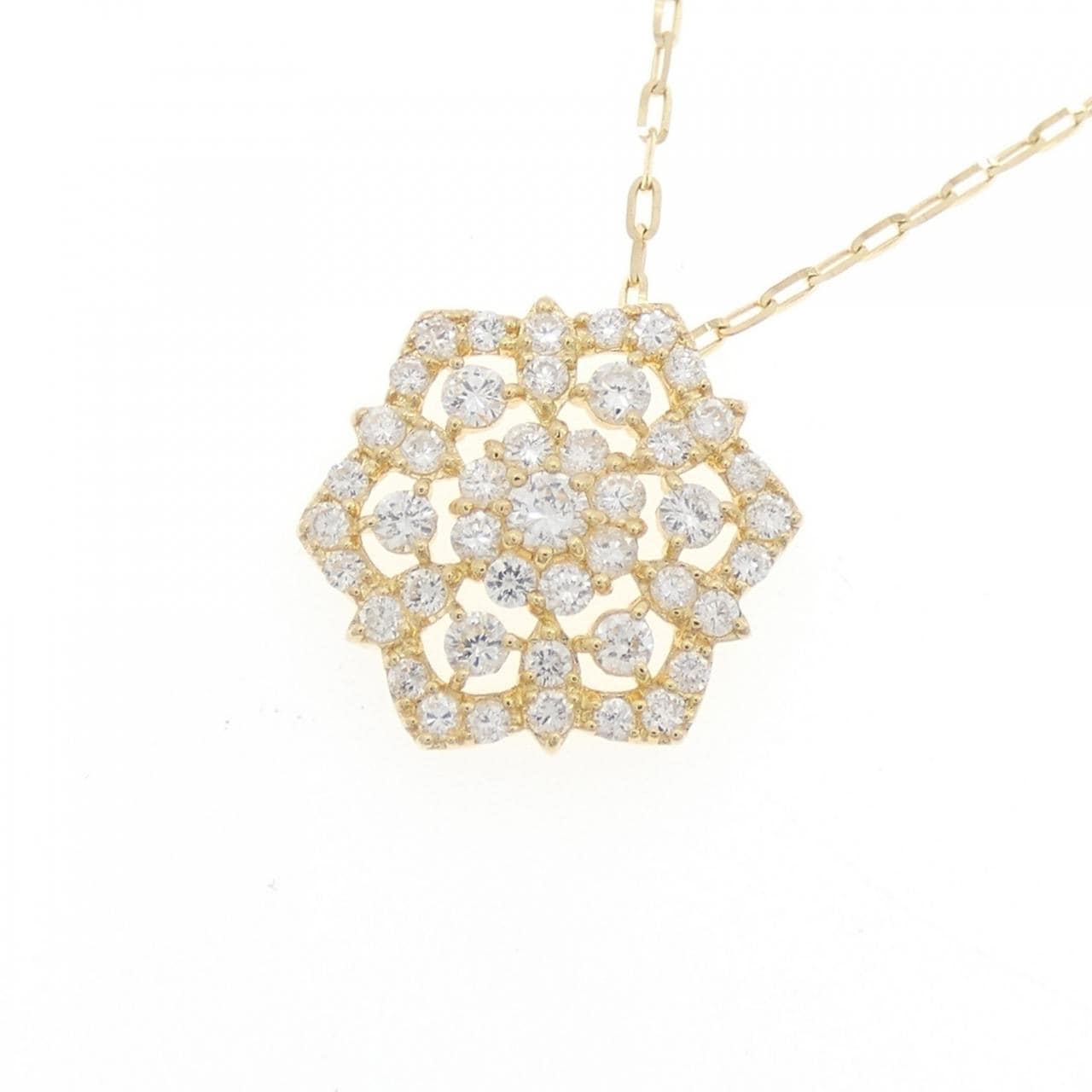 K18YG ダイヤモンド ネックレス 0.50CT
