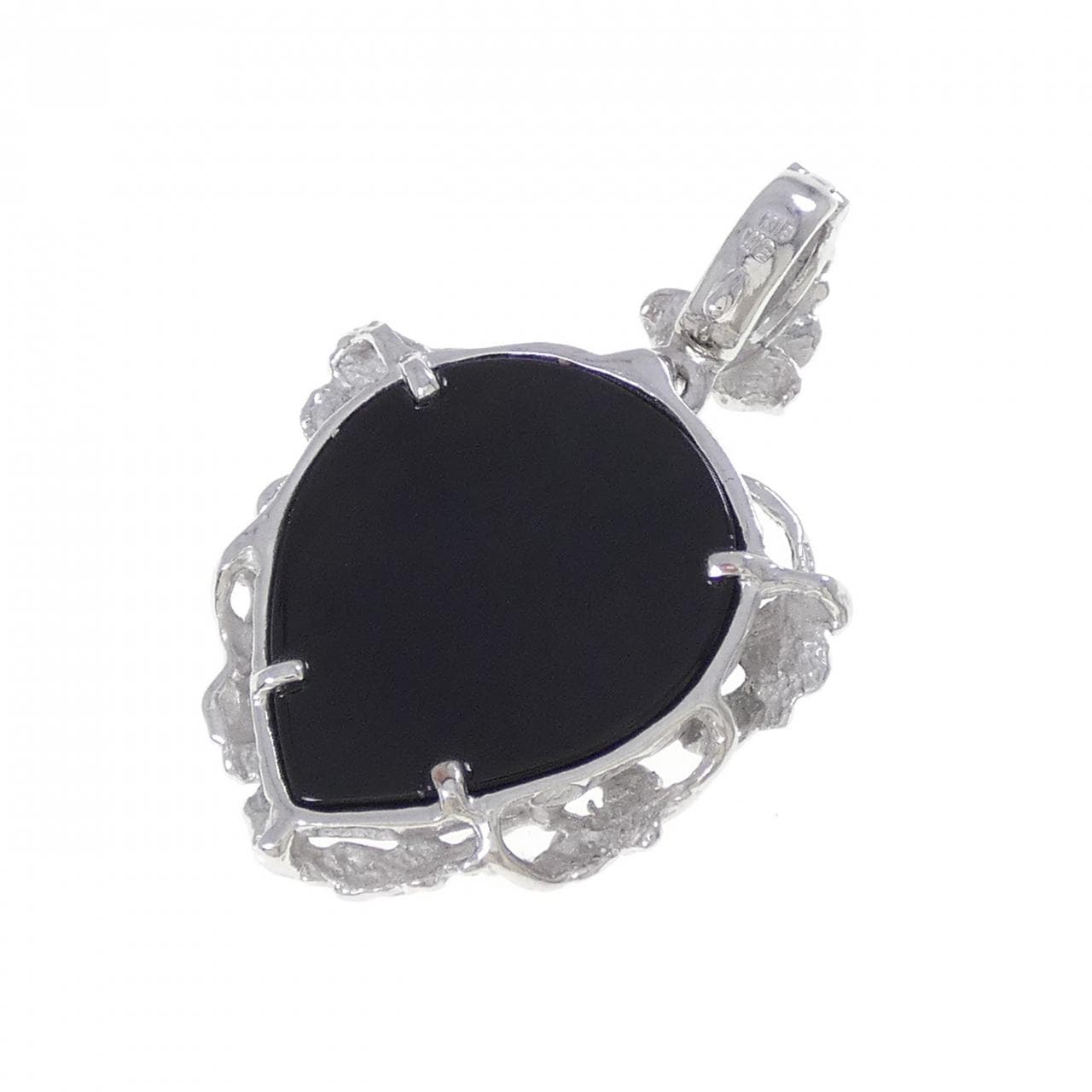 PT900/K18WG オニキス ペンダント