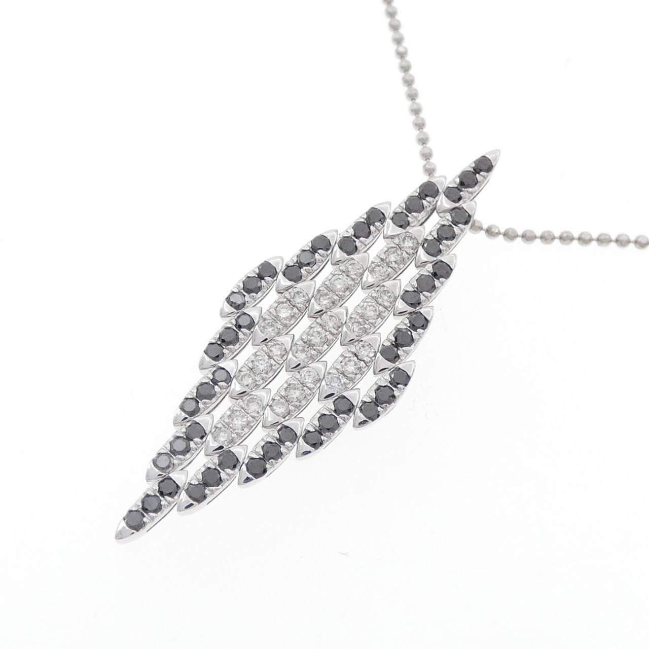 K18WG ダイヤモンド ネックレス 1.05CT