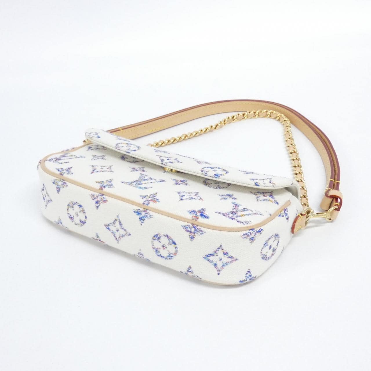 ルイヴィトン ツイード モノグラム マルチカラー ウォレット オン チェーン アイビー M83499 ショルダーバッグ