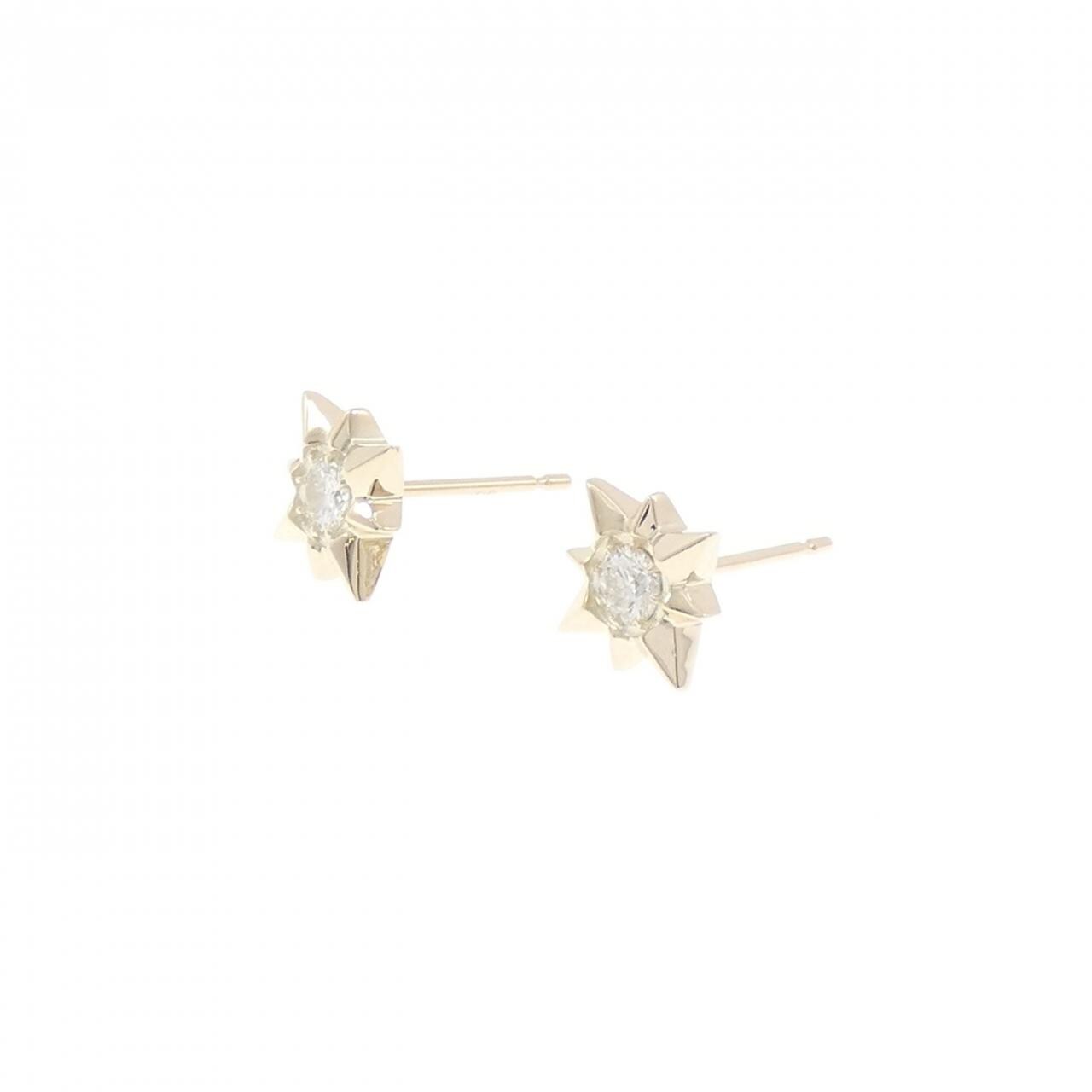 【リメイク】K10YG ダイヤモンド ピアス 0.14CT