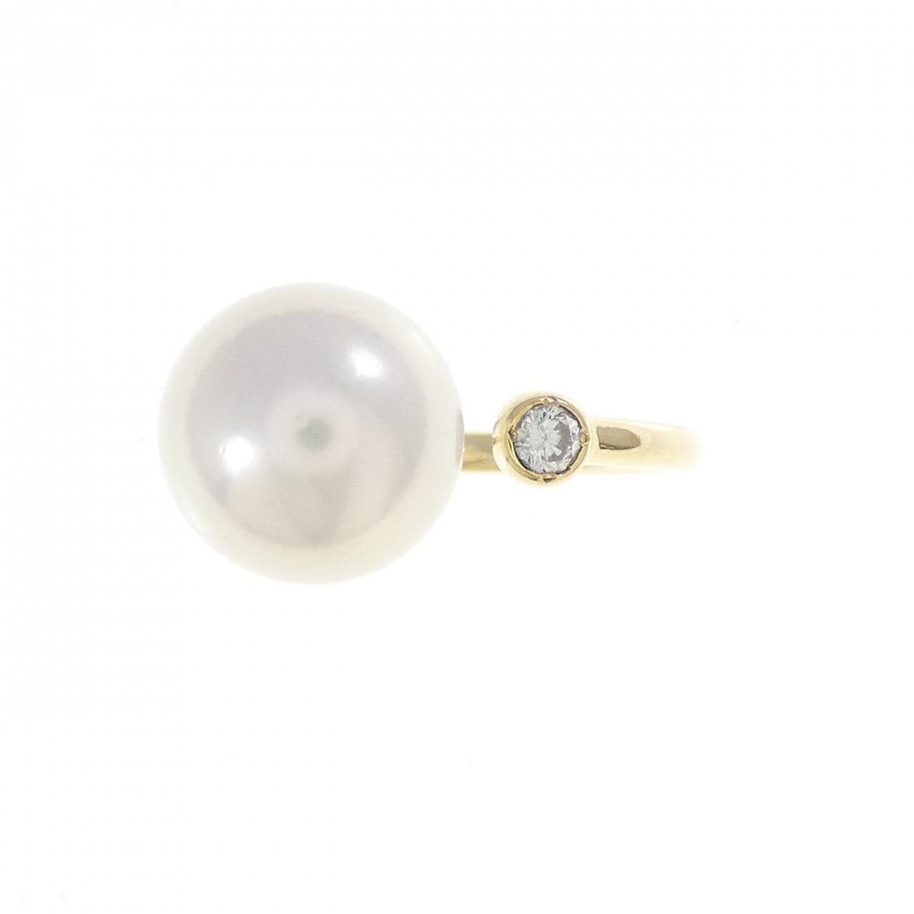 K18YG アコヤパール リング 9.6mm