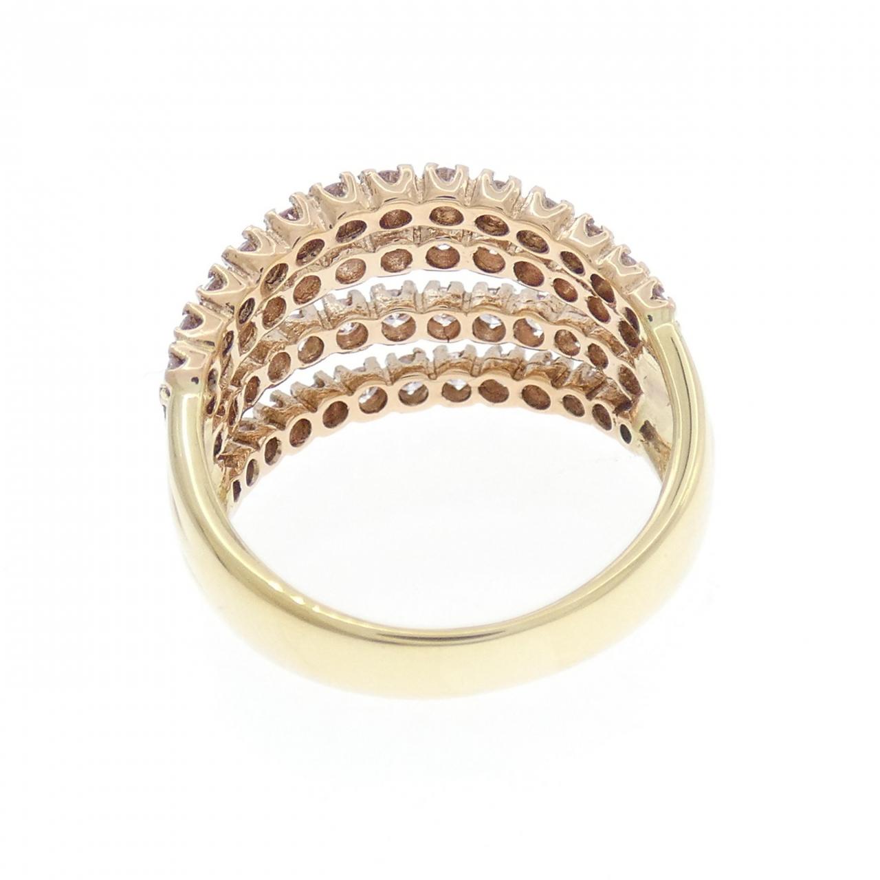 K18/K18PG ピンクダイヤモンド リング 1.00CT