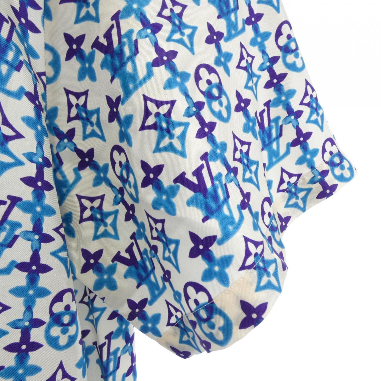 ルイヴィトン LOUIS VUITTON モノグラム･オーバーラップ モチーフ HUS73WUL6 S／Sシャツ