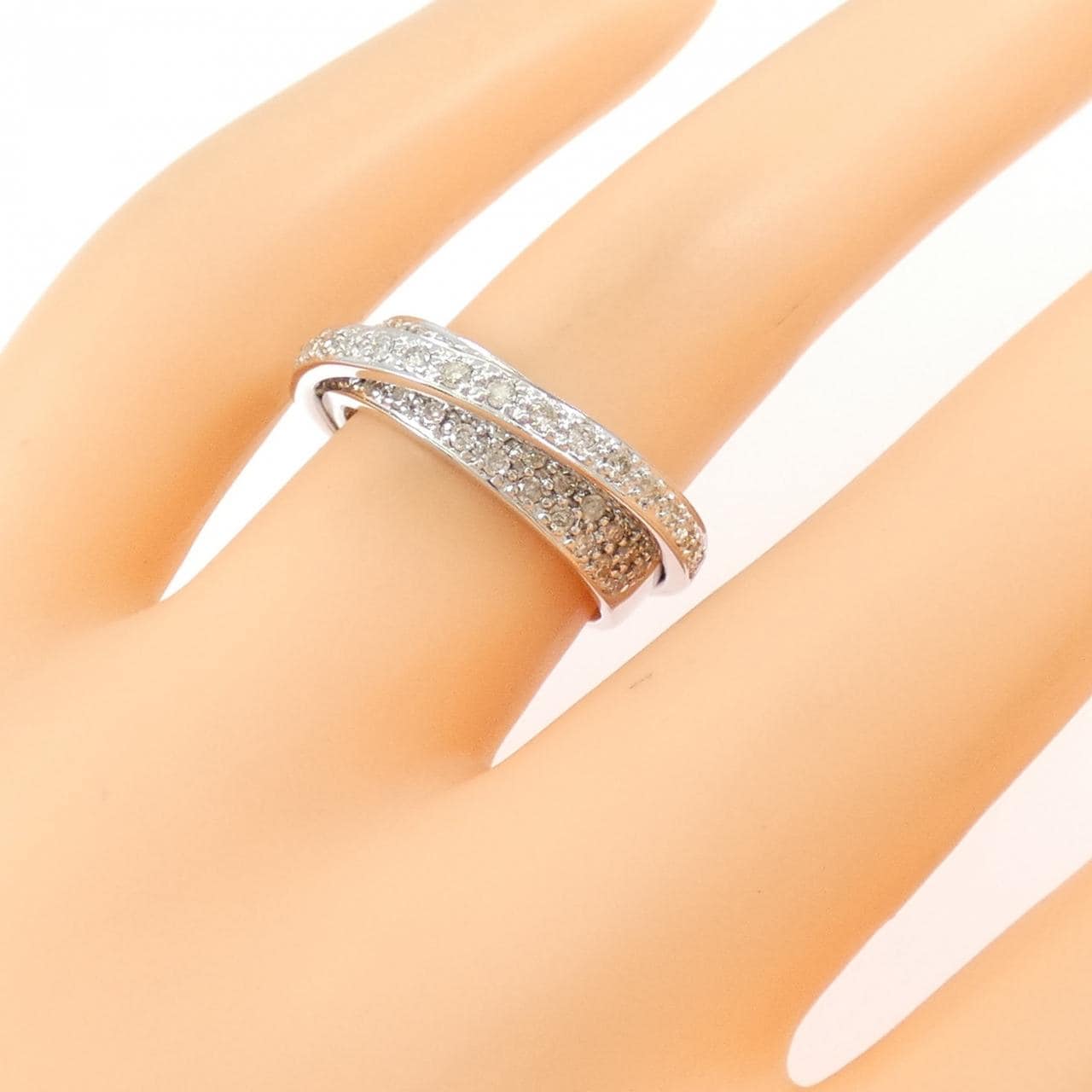 750WG ダイヤモンド リング 0.61CT